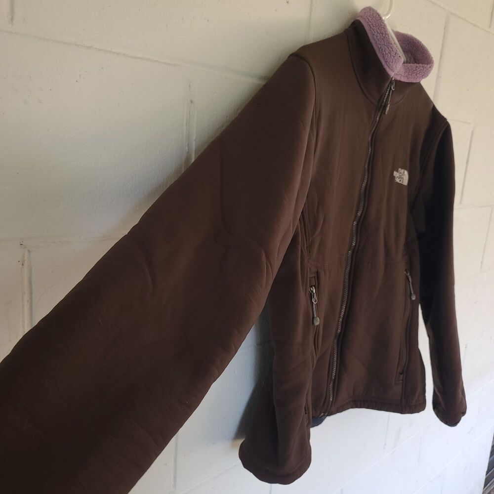 The North Face Summit Series Polartec Brown Teal Soft Shell Jacket Women’s Sz LG - Picture 10 of 16